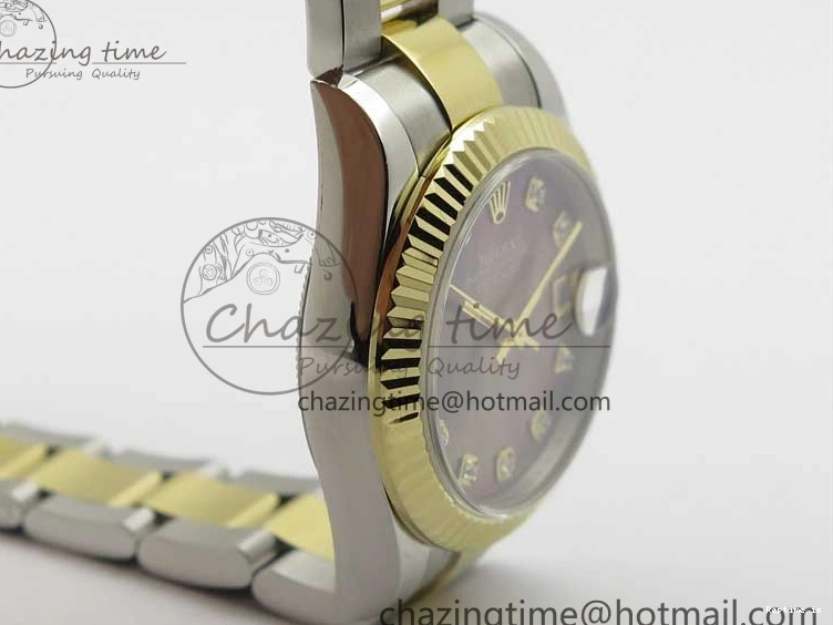 0106 FashionForward Datejust 31mm 278273 SS YG BP Maker Best Edition Gray MOP Diamonds Dial on SS YG Oyster Bracelet 2720